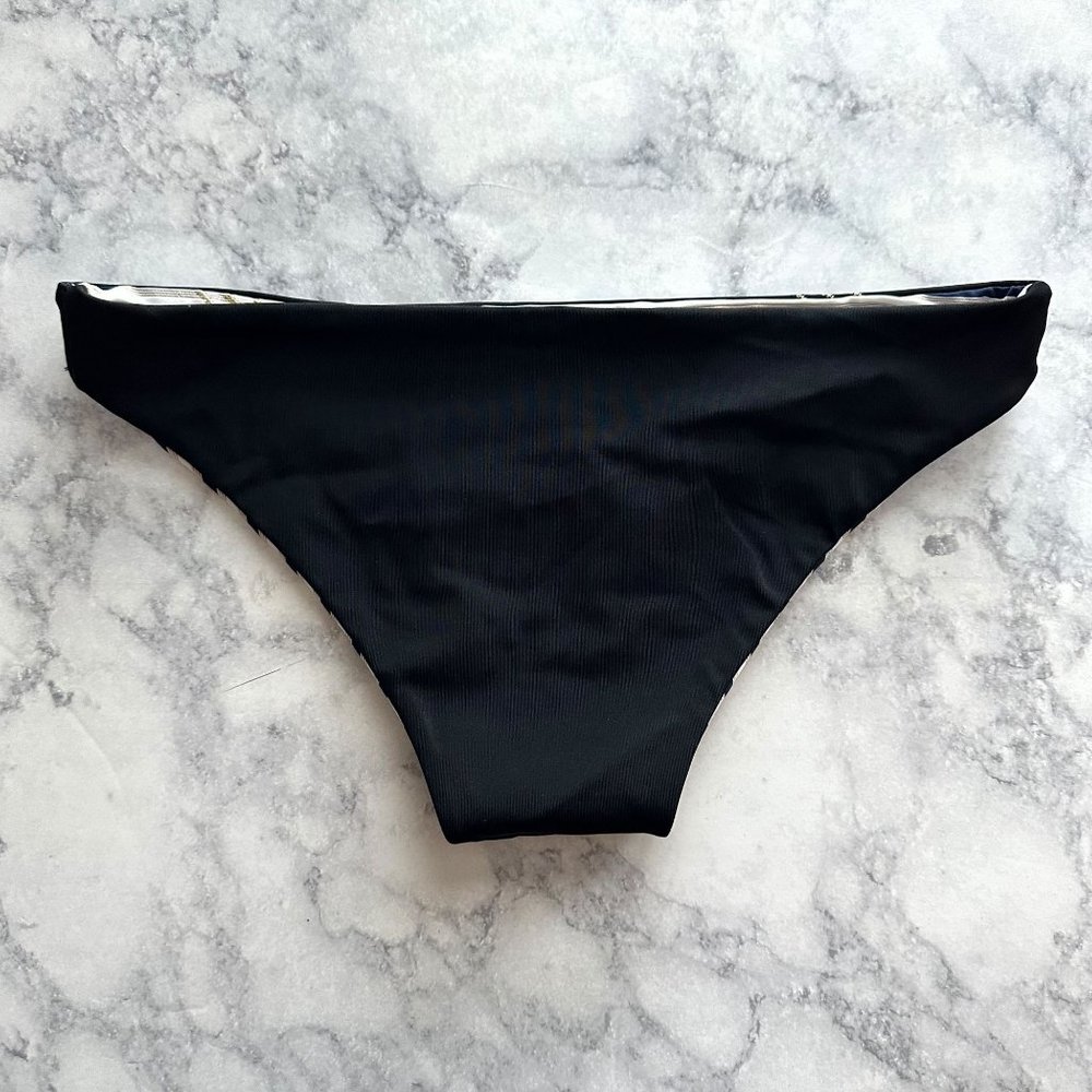 Anine Bing Black Striped Reversible Bikini Bottom - Picture 6 of 14
